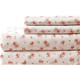Modern Threads Rose Printed Bed Sheet White (243.8x205.7cm)