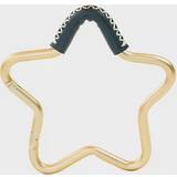 Star Stroller Hook with Leather Accent