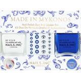 Nails Inc Made in Mykonos Nail Polish & Stickers Set 3-pack