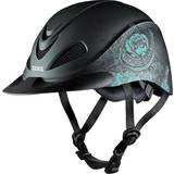 Troxel Rebel Riding Helmet - Turquoise Rose