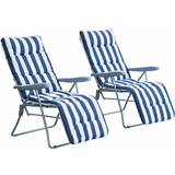 Adjustable Backrest Sun Chairs Garden & Outdoor Furniture OutSunny Alfresco 2-pack
