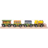Wooden Toys Train Bigjigs Rail Safari Train Set