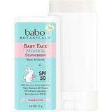 Babo Botanicals Baby Face Mineral Fragrance Free Sunscreen Stick SPF50 17g