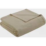 Madison Park Liquid Cotton Blankets Beige (228.6x228.6cm)