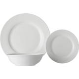 Maxwell & Williams Dinner Sets Maxwell & Williams White Basics Coupe 12-Piece Rimmed Dinner Set 12pcs