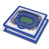 YouTheFan White Indianapolis Colts 3D StadiumViews Coaster
