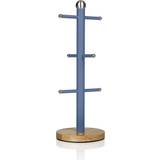 Swan Tree with Wooden Base Blue Kitchenware