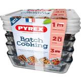 Pyrex Set of lunch boxes Cook & Freeze Crystal Transparent (4 x 1,5 L) Food Container