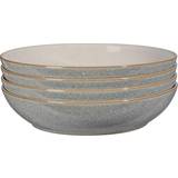 Denby elements grey Denby Elements Pasta Light Grey 4 Piece Set Soup Bowl