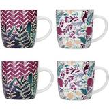 KitchenCraft Cups KitchenCraft Barrel Set Of 4 Exotic Floral Cup