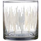 Gold Glasses Premier Housewares Deco Set of 4 Drinking Glass