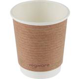 Brown Cups Vegware Compostable Coffee Double Wall 230ml 8oz (Pack of 500) Cup