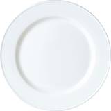 Silver Dessert Plates Steelite Simplicity White Slimline Plates 202mm (Pack of 24) Dessert Plate 24pcs