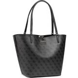 Buckle Handbags Guess Alby 4g Logo Shopper Bag - Black