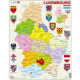 Larsen Political Map of Luxemburg 70 Pieces