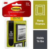 3M Command Large Plastic Mounting Strips 3.6 in. L 12PK Picture Hook