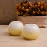 Gold LED Candles Round LED Unscented 2-piece Set, Multicolor One Size LED Candle