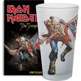 White Beer Glasses Iron Maiden Trooper Unisex vit Beer Glass