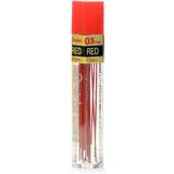 Pentel Colored Lead Refills red 0.5 mm tube of 12