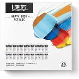 Liquitex Professional Heavy Body Acrylic Paint Set of 24, Essential Colors, 22 ml, Tubes