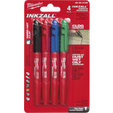 Milwaukee Fine Point Colored Markers, 4 Pack