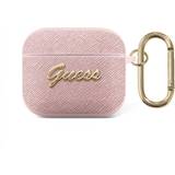 Guess Headphone Accessories Guess Saffiano Script AirPods 3 Cover Pink