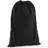 Cotton Bag Accessories Westford Mill Premium Cotton Stuff Bag (M) (Black)