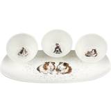 Round Serving Trays Wrendale Designs Guinea Pig Three and Tray Set Serving Tray
