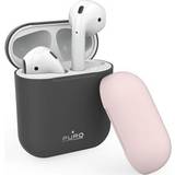 Puro On-Ear Headphones Puro Silikone case til AirPods, mørkegrå