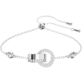 Swarovski Hollow Bracelet - Silver/Transparent