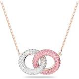 Transparent Necklaces Swarovski Stone Necklace - Rose Gold/Pink/Transparent