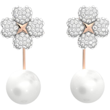 Swarovski Latisha Flower Earring - Rose Gold/Transparent/Pearls