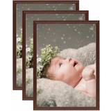 VidaXL Interior Details vidaXL Collage 3 pcs for Wall or Table Dark Red 50x70 cm Photo Frame