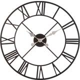 Premier Housewares Vitus Metal Wall Black Wall Clock