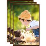 vidaXL Collage 3 pcs for Wall or Table Bronze 13x18cm MDF Photo Frame