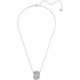 Swarovski Further Pendant Necklace - Silver/Transparent
