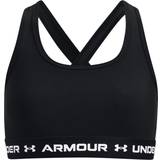XS Underwear Under Armour Girl's Crossback Sports Bra - Black/White (1369971-001)