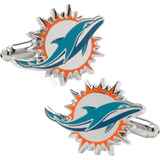 Cufflinks Inc Miami Dolphins Cufflinks - Silver/Multicolour