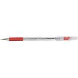 Q-CONNECT Grip Stick Ballpoint Pen Medium Red (Pack of 20) KF02459