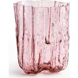 Kosta Boda Crackle Pink Vase 27cm