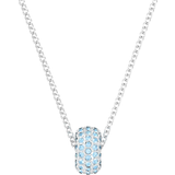 Swarovski Stone Pendant Necklace - Silver/Blue