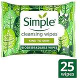 Simple Facial Cleansing Simple Biodegradable Cleansing Wipes 25 PC