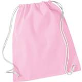 Westford Mill Cotton Gymsac Bag - Classic Pink/White