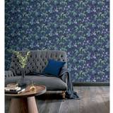 Dutch Wallcoverings Wallpaper Jasmine Garden Blue