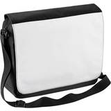 BagBase Sublimation Messenger Bag (9 Litres) (One Size) (Black)
