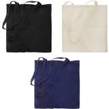 Black Fabric Tote Bags Shugon Guildford Cotton Shopper/Tote Shoulder Bag 15 Litres (Pack of 2) (One Size) (Black)