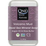 One With Nature Dead Sea Minerals Soap Volcanic Mud 200g