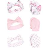 3-6M Headbands Hudson Headband and Scratch Mitten Set - Pink Floral (10158537)