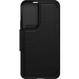 Black Wallet Cases OtterBox Strada Series for Samsung Galaxy S22, black No retail packaging