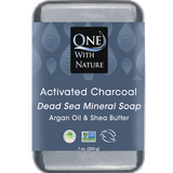 One With Nature Dead Sea Minerals Soap Activated Charcoal 200g